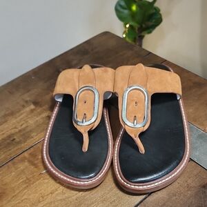 Rag & Bone Ansley suede thong sandals